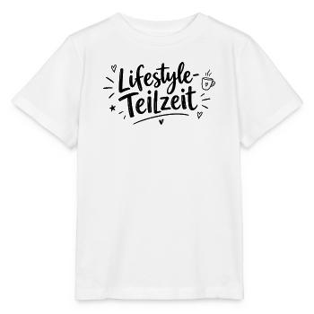 Lifestyle-Teilzeit – Lustiger Spruch - Stanley/Stella Kinder T-Shirt MINI CREATOR  - Weiß - Vorne - Maike (125cm)