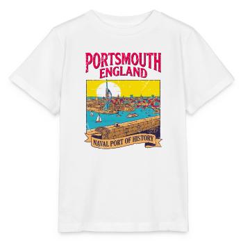 City Portsmouth England Naval Port Of History - Stanley/Stella Kinder T-Shirt MINI CREATOR  - Weiß - Vorne - Maike (125cm)
