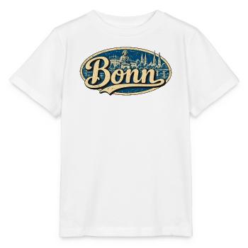 Bonn Vintage Stadtmotiv - Stanley/Stella Kinder T-Shirt MINI CREATOR  - Weiß - Vorne - Maike (125cm)
