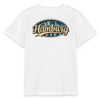Hamburg Vintage Stadtmotiv - Stanley/Stella Kinder T-Shirt MINI CREATOR  - Weiß - Vorne - Maike (125cm)