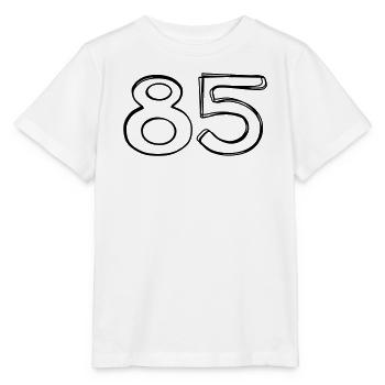 Zahl 85 handgezeichnet - Stanley/Stella Kinder T-Shirt MINI CREATOR  - Weiß - Vorne - Maike (125cm)