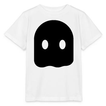 Minimal Ghost – Minimalistischer Geist Silhouette - Stanley/Stella Kinder T-Shirt MINI CREATOR  - Weiß - Vorne - Maike (125cm)