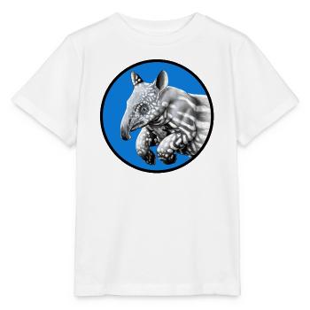 kleines Tapir in rundem kreis - Stanley/Stella Kinder T-Shirt MINI CREATOR  - Weiß - Vorne - Maike (125cm)