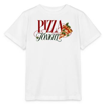 Pizza Tonight Pizza Slice - Stanley/Stella Kinder T-Shirt MINI CREATOR  - Weiß - Vorne - Maike (125cm)