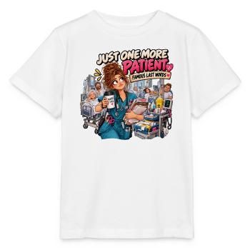 Juste un patient de plus – Infirmière héroïne - Stanley/Stella Kinder T-Shirt MINI CREATOR  - Weiß - Vorne - Maike (125cm)