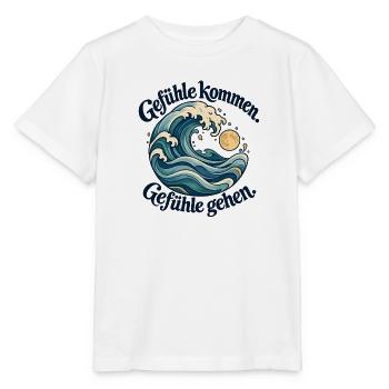 Gefühle kommen und gehen - Stanley/Stella Kinder T-Shirt MINI CREATOR  - Weiß - Vorne - Maike (125cm)
