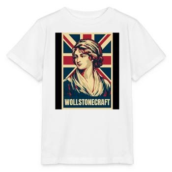 Mary Wollstonecraft UK Pop Art - Stanley/Stella Kinder T-Shirt MINI CREATOR  - Weiß - Vorne - Maike (125cm)