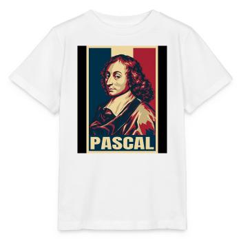 Blaise Pascal France Pop Art - Stanley/Stella Kinder T-Shirt MINI CREATOR  - Weiß - Vorne - Maike (125cm)