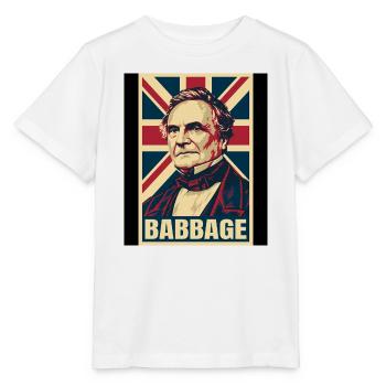Charles Babbage UK Pop Art - Stanley/Stella Kinder T-Shirt MINI CREATOR  - Weiß - Vorne - Maike (125cm)