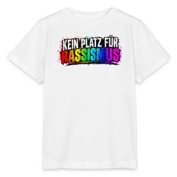 Kein Platz für Rassismus - Stanley/Stella Kinder T-Shirt MINI CREATOR  - Weiß - Vorne - Maike (125cm)