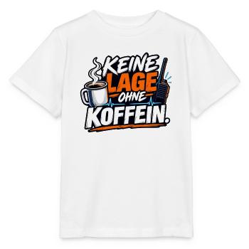 Keine Lage Ohne Koffein - Stanley/Stella Kinder T-Shirt MINI CREATOR  - Weiß - Vorne - Maike (125cm)