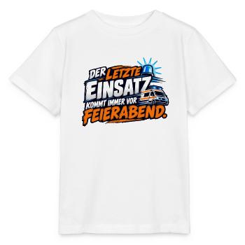 Letzter Einsatz Feierabend - Stanley/Stella Kinder T-Shirt MINI CREATOR  - Weiß - Vorne - Maike (125cm)