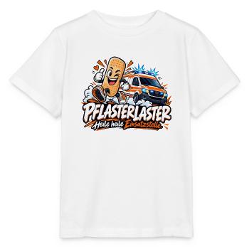 Pflasterhelden Einsatzstelle - Stanley/Stella Kinder T-Shirt MINI CREATOR  - Weiß - Vorne - Maike (125cm)