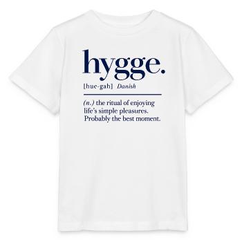 hygge - Definition - Dänemark - Denmark - Stanley/Stella Kinder T-Shirt MINI CREATOR  - Weiß - Vorne - Maike (125cm)