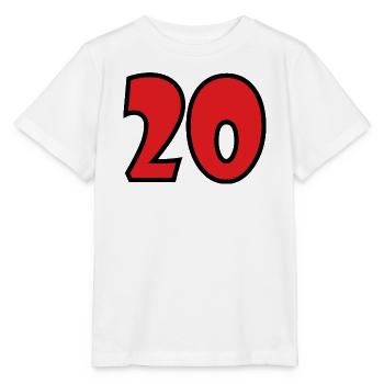 20. 20. JAHRESTAG. 20-JÄHRIGES JUBILÄUM. 20 JAHRE. - Stanley/Stella Kinder T-Shirt MINI CREATOR  - Weiß - Vorne - Maike (125cm)