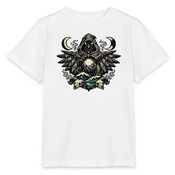 Mondschatten Rabenrunen-Orakel - Stanley/Stella Kinder T-Shirt MINI CREATOR  - Weiß - Vorne - Maike (125cm)
