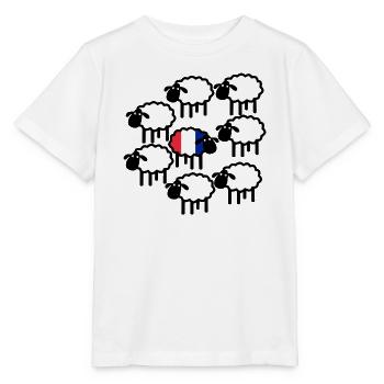 Einzelne französische Schafe | Pyrenäenlinien-Labor - Stanley/Stella Kinder T-Shirt MINI CREATOR  - Weiß - Vorne - Maike (125cm)