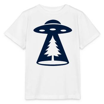 Ufo Entfuehrung Wald Icon - Stanley/Stella Kinder T-Shirt MINI CREATOR  - Weiß - Vorne - Maike (125cm)
