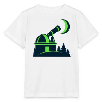 Sternwarte Teleskop Grafik - Stanley/Stella Kinder T-Shirt MINI CREATOR  - Weiß - Vorne - Maike (125cm)