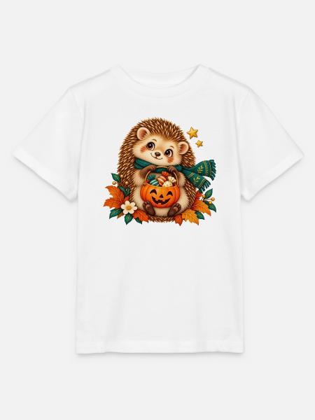 Igel-Herbst-Kürbis Halloween - Stanley/Stella Kinder T-Shirt MINI CREATOR - Weiß