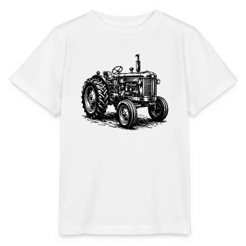 Traktor / Traktor / Traktor - Stanley/Stella Kinder T-Shirt MINI CREATOR  - Weiß - Vorne - Maike (125cm)