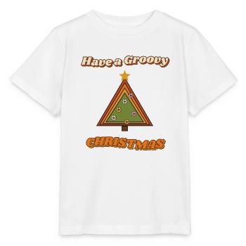 Hab einen coolen Retro-Weihnachtsbaum - Stanley/Stella Kinder T-Shirt MINI CREATOR  - Weiß - Vorne - Maike (125cm)