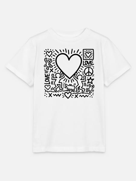 LOVE - Stanley/Stella Kinder T-Shirt MINI CREATOR  - Weiß