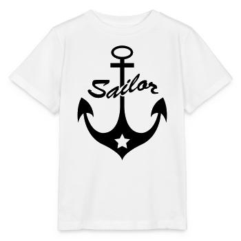 anker_wappen2 - Stanley/Stella Kinder T-Shirt MINI CREATOR  - Weiß - Vorne - Maike (125cm)