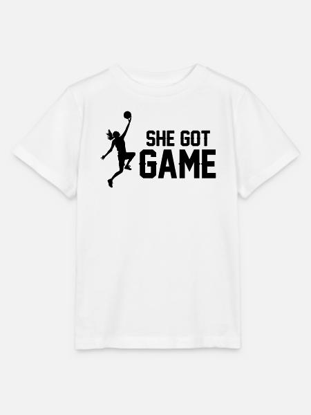 Frauen Basketball - Stanley/Stella Kinder T-Shirt MINI CREATOR - Weiß