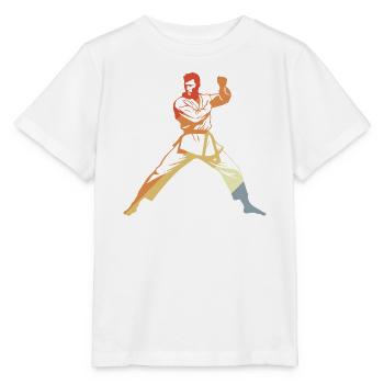 Karate Vintage Look - Stanley/Stella Kinder T-Shirt MINI CREATOR  - Weiß - Vorne - Maike (125cm)