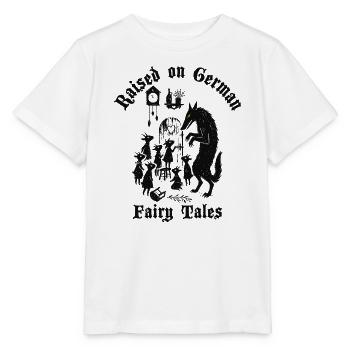 Raised on German Fairy Tails Wolf Sieben Geißlein - Stanley/Stella Kinder T-Shirt MINI CREATOR  - Weiß - Vorne - Maike (125cm)