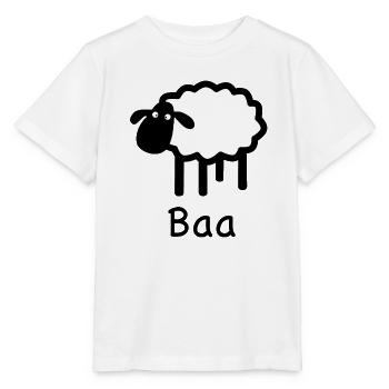 Niedliches Baa-Schaf | Pyrenäenlinien-Labor - Stanley/Stella Kinder T-Shirt MINI CREATOR  - Weiß - Vorne - Maike (125cm)