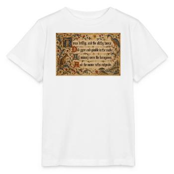 Mittelalterlicher Illumined Jabberwocky - Stanley/Stella Kinder T-Shirt MINI CREATOR  - Weiß - Vorne - Maike (125cm)