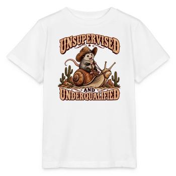 Unbeaufsichtigt und unterqualifiziert - Stanley/Stella Kinder T-Shirt MINI CREATOR  - Weiß - Vorne - Maike (125cm)