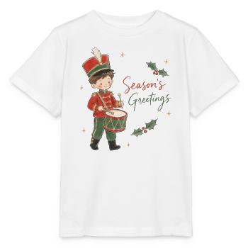 Aquarell Kleiner Trommlerjunge - Stanley/Stella Kinder T-Shirt MINI CREATOR  - Weiß - Vorne - Maike (125cm)