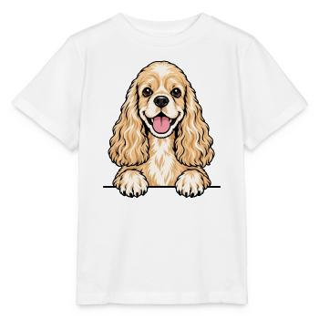 American Cocker Spaniel - Stanley/Stella Kinder T-Shirt MINI CREATOR  - Weiß - Vorne - Maike (125cm)