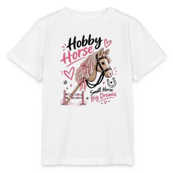 Lustiger Hobbypferdeliebhaber – Kleine Pferde-Große Träume - Stanley/Stella Kinder T-Shirt MINI CREATOR  - Weiß - Vorne - Maike (125cm)