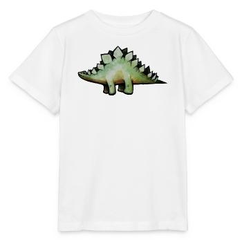 Smaragd-Stego in Aquarell - Stanley/Stella Kinder T-Shirt MINI CREATOR  - Weiß - Vorne - Maike (125cm)