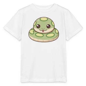 Anakonda Schlange - Stanley/Stella Kinder T-Shirt MINI CREATOR  - Weiß - Vorne - Maike (125cm)