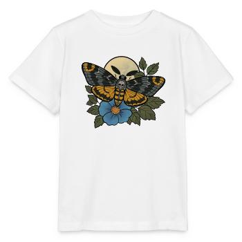 Schädelmotten-Mondblüte - Stanley/Stella Kinder T-Shirt MINI CREATOR  - Weiß - Vorne - Maike (125cm)