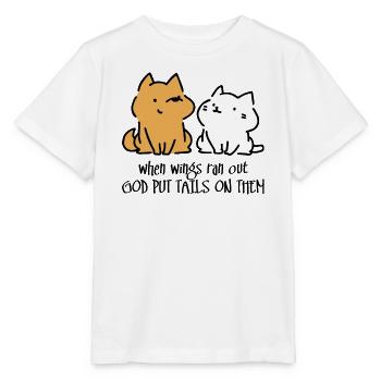 Gott hat ihnen Schwänze angezogen - Stanley/Stella Kinder T-Shirt MINI CREATOR  - Weiß - Vorne - Maike (125cm)