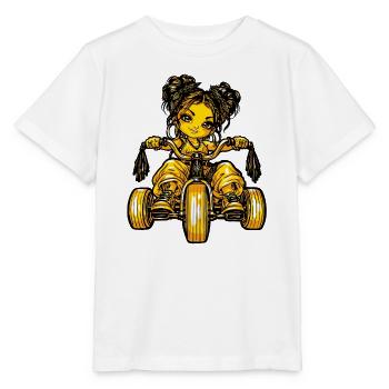 Girl Dreirad Mädchen  - Stanley/Stella Kinder T-Shirt MINI CREATOR  - Weiß - Vorne - Maike (125cm)