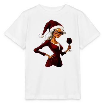 Hexen Weihnachten / Weihnachtsmann Hexe - Stanley/Stella Kinder T-Shirt MINI CREATOR  - Weiß - Vorne - Maike (125cm)