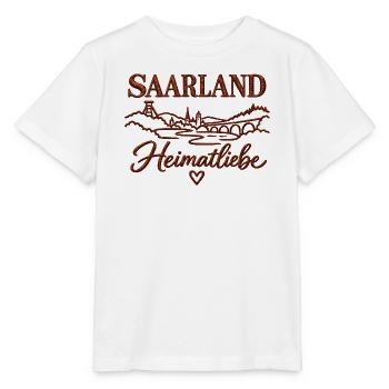 Saarland Heimatliebe - Stanley/Stella Kinder T-Shirt MINI CREATOR  - Weiß - Vorne - Maike (125cm)