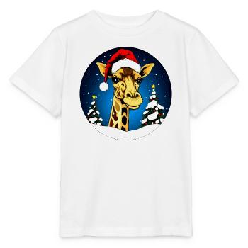 Giraffen Weihnachten - Stanley/Stella Kinder T-Shirt MINI CREATOR  - Weiß - Vorne - Maike (125cm)