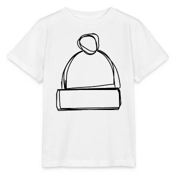 Pudelmütze handgezeichnet - Stanley/Stella Kinder T-Shirt MINI CREATOR  - Weiß - Vorne - Maike (125cm)
