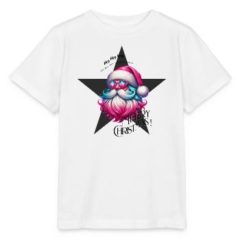 Weihnachtsmann - Fröhliche Weichnahten - Grß - Stanley/Stella Kinder T-Shirt MINI CREATOR  - Weiß - Vorne - Maike (125cm)