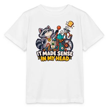 Das ergab in meinem Kopf Sinn - Stanley/Stella Kinder T-Shirt MINI CREATOR  - Weiß - Vorne - Maike (125cm)