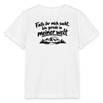 Falls ihr mich sucht - Stanley/Stella Kinder T-Shirt MINI CREATOR  - Weiß - Vorne - Maike (125cm)
