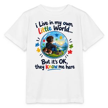 Eigene Kleine Welt - Stanley/Stella Kinder T-Shirt MINI CREATOR  - Weiß - Vorne - Maike (125cm)
